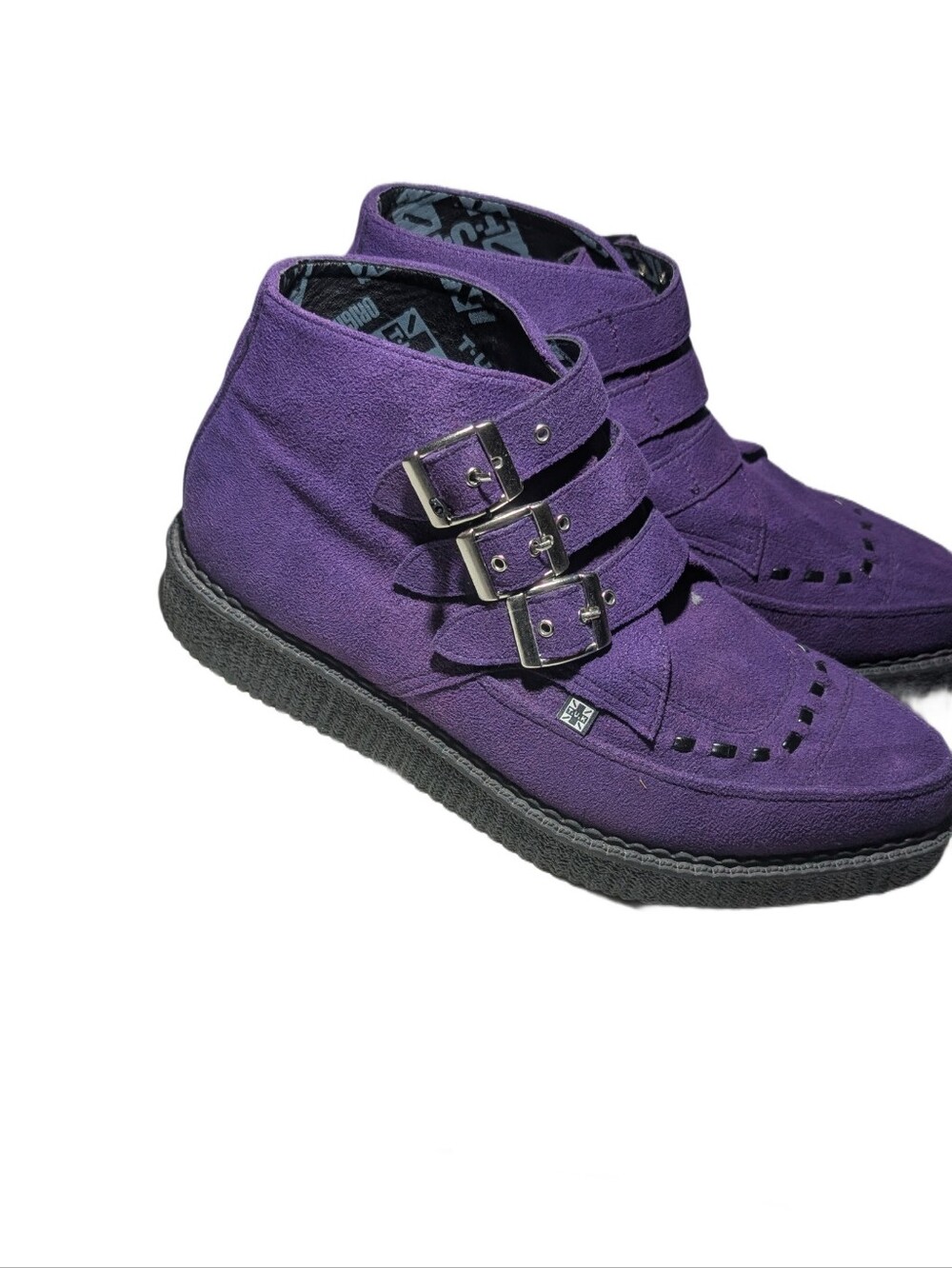 T.U.K TUK Vegan Suede Creeper Boots - Picture 3 of 10